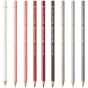 تصویر مداد رنگی 9 رنگ فابر کاستل مدل پلی کروم طیف پوست 