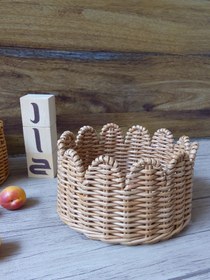 تصویر سبد گلبرگ حصیری راح 