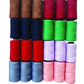 تصویر نخ استرچ مخصوص ریشه بندی بسته 24 عددی در 8 رنگ 