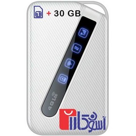 تصویر مودم روتر 4G LTE بی‌سیم و قابل حمل دی لینک مدل DWR-930M به همراه 30 گیگ اینترنت سه ماهه رایگان 