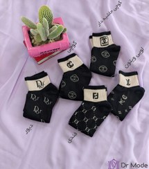 تصویر جوراب مچی زنانه طرح برند Women's wrist socks with brand designs