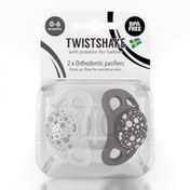 تصویر پستانک 0 تا 6 ماه سفید و مشکی تویست شیک Twistshake - TW78086 