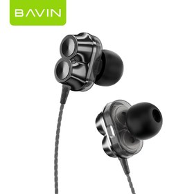 تصویر هندزفری سیم دار باوین مدل HX852 Bavin HX-852 wired handsfree