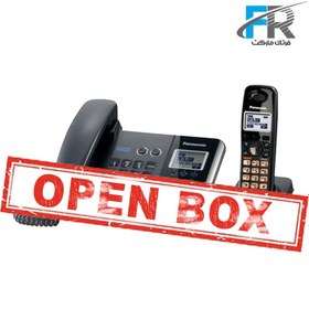 تصویر گوشی تلفن بی سیم پاناسونیک مدل KX-TG9391 جعبه باز Panasonic KX-TG9391 cordless phone with open box