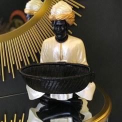 تصویر مجسمه-سبد سرو_جاکنترلی رومیزی مدل غلام کد208 