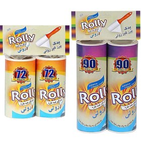 تصویر یدک دوبل پرزگیر موی حیوانات رولی Rolly Double Extra Animal Hair Lint