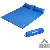 تصویر زیرانداز بادی نیچرهایک - خود بادشو دو نفره - ضخامت 2.5 سانت Naturehike couple inflatable mat with pillow-updated - NH18Q010-D 