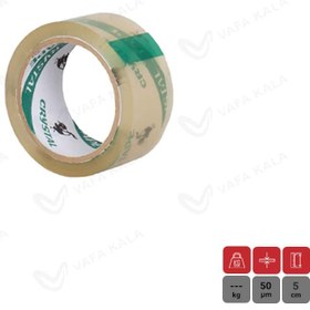 تصویر چسب پهن کریستالی 38 میکرون خروس عرض 5 سانتی 