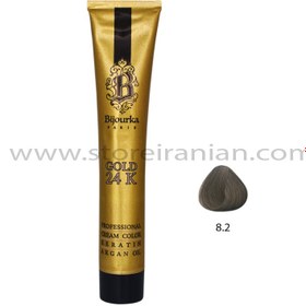 تصویر رنگ مو بیجورکا بلوند دودی روشن شماره 8.2 حجم 100 میلی لیتر Bijourka Light Smoky Blonde Color Hair No.8.2 100ml