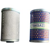 تصویر فیلتر گازوئیل نمدی و کاغذی کامیون بنز خاور / 911 تکساز Felt and paper diesel filter for Benz Khavar / 911 Teksaz truck