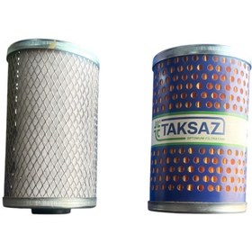 تصویر فیلتر گازوئیل نمدی و کاغذی کامیون بنز خاور / 911 تکساز Felt and paper diesel filter for Benz Khavar / 911 Teksaz truck