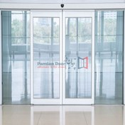 تصویر درب اتوماتیک شیشه ای: قیمت و نصب با موتور دانکر آلمان و 2 سال گارانتی 