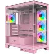 تصویر کیس کامپیوتر اوست GT AQ16 MP ARGB Mid Tower صورتی Awest GT AQ16 MP ARGB Mid Tower Pink Computer Case