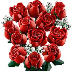 تصویر لگو دسته گل رز ۸۲۲ تکه مدل ۱۰۳۲۸ 