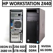 تصویر ورک استیشن استوک اچ پی HP WORKSTATION Z440 XEON E5 2680 V4 RAM32 SSD256 1TB HDD GEFORCE 1660 6G 