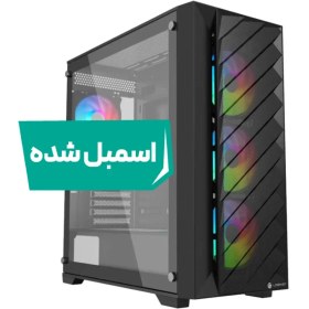 تصویر کامپیوتر دسکتاپ گیمینگ Core i5 12400F رم ۸ گیگابایت کارت گرافیک ۸ گیگابایت 