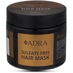 تصویر ماسک مو آرگان آدرا فاقد سولفات مناسب مو خشک و آسیب دیده حجم 400 میلی لیتر Adra Argan Hair Mask 400ml