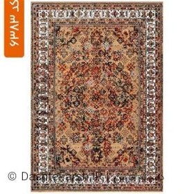 تصویر زیر سفره سنتی طرح باغ ستان کد ۶۳۸۳ 