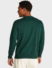 تصویر سویشرت یقه گرد لوگو برند Tommy Hilfiger Logo Crew Neck Sweatshirt