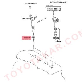 تصویر شمع موتور لکسوس CT200 مدل 2013-2012 