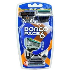 تصویر خودتراش دورکو 6 تیغ بسته 3 عددی dorco pace 6 in 3pcs