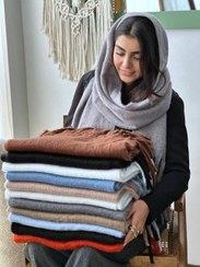 تصویر بیگ اسکارف موهر ساده 