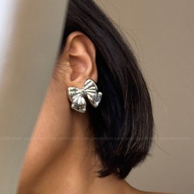 تصویر گوشواره پاپیونی کد۰۰۲۰۶ 