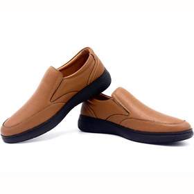 تصویر کفش کد 362 بی بند عسلی 