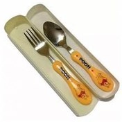 تصویر قاشق چنگال کودک مدل پو 