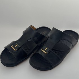 تصویر صندل مردانه اماراتی پاپا - مشکی / سایز۴۳ 