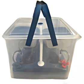 تصویر سبد پیک نیک مدل 14پارچه کد 20/09 - طوسی 