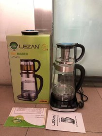 تصویر چای ساز روهمی لیزان اصل مدل LZ_1405 تمام لمسی اصلی LEZAN LZ-1405