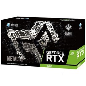 تصویر کارت گرافیک استوک گلکس GeForce RTX 3060 METALTOP MAX ظرفیت 12 گیگابایت 