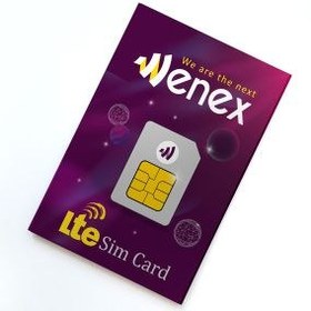 تصویر سیم کارت TD-LTE Wenex به همراه بسته سه ماهه_ 100 گیگ 