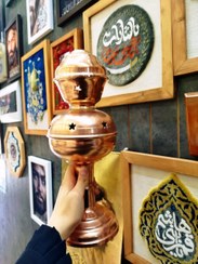 تصویر اسپند دود کنی ذغالی بزرگ همراه با روکش مسی 