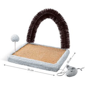 تصویر اسکرچر زمینی گربه نیناپت مدل برس دار Ninapet Ground Scratcher With Brush