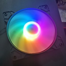 تصویر فن خنک کننده گیمینگ کیس سایز 12در12 مدل P.NET RGB 