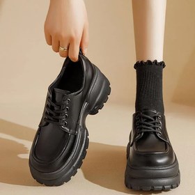 تصویر کفش کالج زنانه لژدار مدل ۳۷ و ۳۹ 