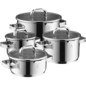 تصویر سرویس قابلمه استیل ۸ پارچه دبلیو ام اف آلمان Wmf function 4 advanced Wmf tencere seti