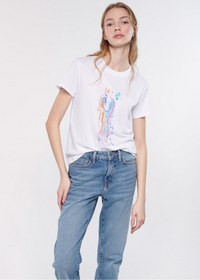 تصویر تی شرت آستین کوتاه زنانه ماوی ا mavi | 1611294-620 mavi | 1611294-620
