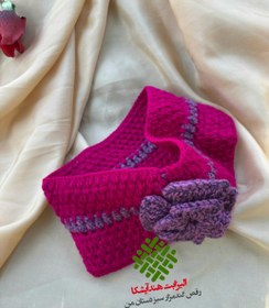 تصویر هدبند قلاب بافی 