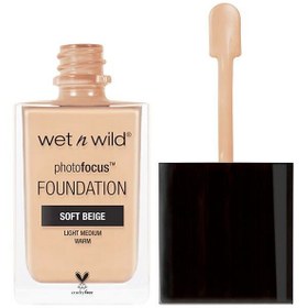 تصویر کرم پودر مایع Photo Focus وت اند وایلد اصل حجم 28milمناسب پوست های چرب و مختلط - Soft Ivory Wet n Wild photofocus foundation fond de teint