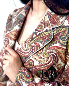 تصویر کت لینن زنانه مدل ترمه - ۳۸ Termeh – Women’s Linen Jacket