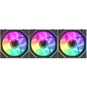 تصویر فن کیس گیم‌ مکس مدل GameMax FN12A-S3I-R Black 3x GAMEMAX FN12A-S3I-R Black ARGB Reverse 120mm 3 in 1 Case Fan