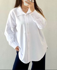 تصویر شومیز سفید چهارفصل 