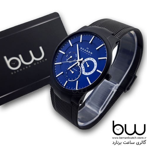 Skagen titanium black hot sale & blue multifunction 809xltbn