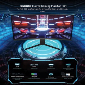 تصویر مانیتور منحنی گیمینگ شیائومی Xiaomi Curved Gaming Monitor 30 Inch 