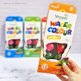تصویر آبرنگ 12 رنگ Vneeds 
