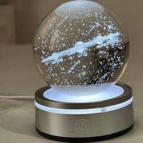 تصویر گوی کریستالی مولتی کالر منظومه شمسی کد 727781 