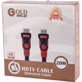 تصویر کابل Gold Oscar HDMI V2.0 4K 20m Gold Oscar HDMI V2.0 4K 20m Cable